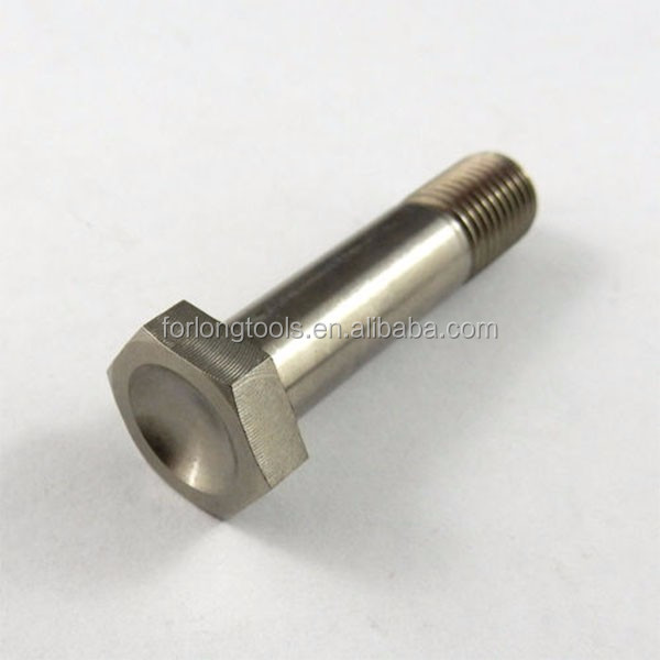 6AL-4V Titanium Alloy Natural Finish TITANIUM 3/8-24 x 1-1/2" UNF HEX HEAD BOLT Short Thread Sprint Bolt DIN Standard