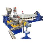 Plastic Two Stage Compounding Extruder Machine For Pvc Cable Material