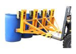 DG2000B Forklift Mounted Rubber-belt Drum Grabbers Double Eagle-Grip 4 Drums