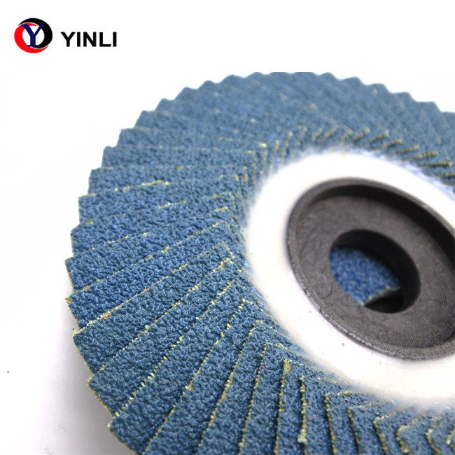 Round Type 4.5 Inch Flap Disc 40 Grit For Stainless Steel