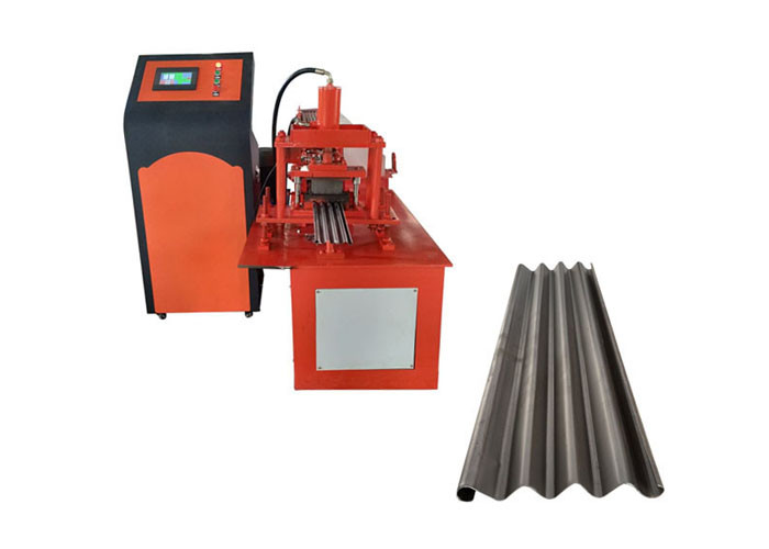 Galvanized Steel Shutter Door Roll Forming Machine Flexible With Punching Holes