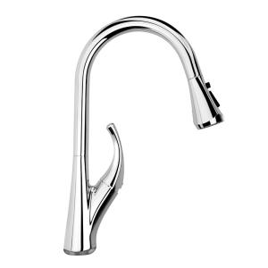 Quality Brass Chromed 1/2*60cm SS304 Hose Pull Down Kitchen Faucet wholesale