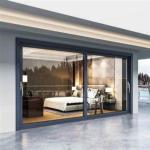 Wind Resistant Glass Aluminum Sliding Door Sound Insulation