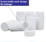 HDPE White Medicine Bottles 40ml 50ml Round Pill Bottle White