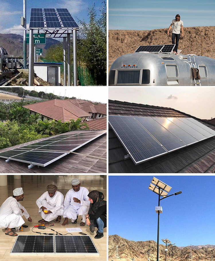 Directly Supplies Amosolar Mini Solar Panel 55w 100w 200w with PERC Technology