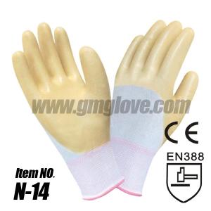 Quality Nitrile Rubber Coated Gloves，Half Coating wholesale