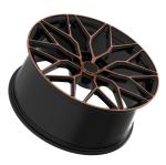 18 inches black Brown polish 5 * 112 aluminum alloy forged car wheels
