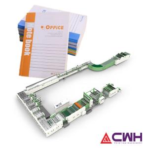 Quality 65KW Glue Taped Notebook Making Machine For School Office wholesale