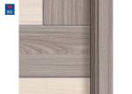 Modern Style Eco-Friendly Waterproof Carved Interior Wood Door For Bedroom