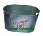 galvanized tin oval shape champagne bucket ice bucket beer bucket beer cooler