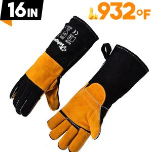 Quality Flome Resistant SAFEYEAR Heat Resistant Welding Gloves For Civil Work EN420 wholesale