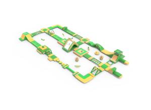 Quality Yellow Green PVC Inflatable Water Obstacles Circle Challange For Sale wholesale