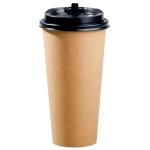 ODM 600ml Paper Boba tea Cups Disposable Hot Beverage Cup