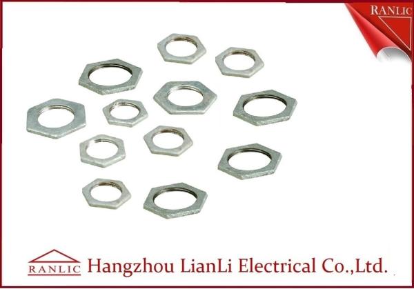 Cheap Steel Hot Dip Galvanized Steel Locknut BS4568 BS 31 Threaded Hexagonal Head for sale