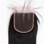Elegant Human Hair Lace Closure 4x4 Malaysian Straight Closure, Human Hair