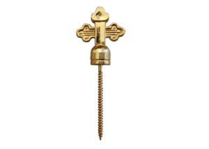 Quality PP And Iron Funeral Coffin Screw 5# Casket Decoration Gold Cross Shaped wholesale