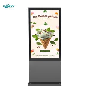 Quality 43 Inch Outdoor Digital Signage Kiosk With Android 11.0 OS Sleek Bezel wholesale