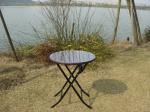 Pool / Beach Leisure Resin Wicker Chair Set With Aluminum Frame