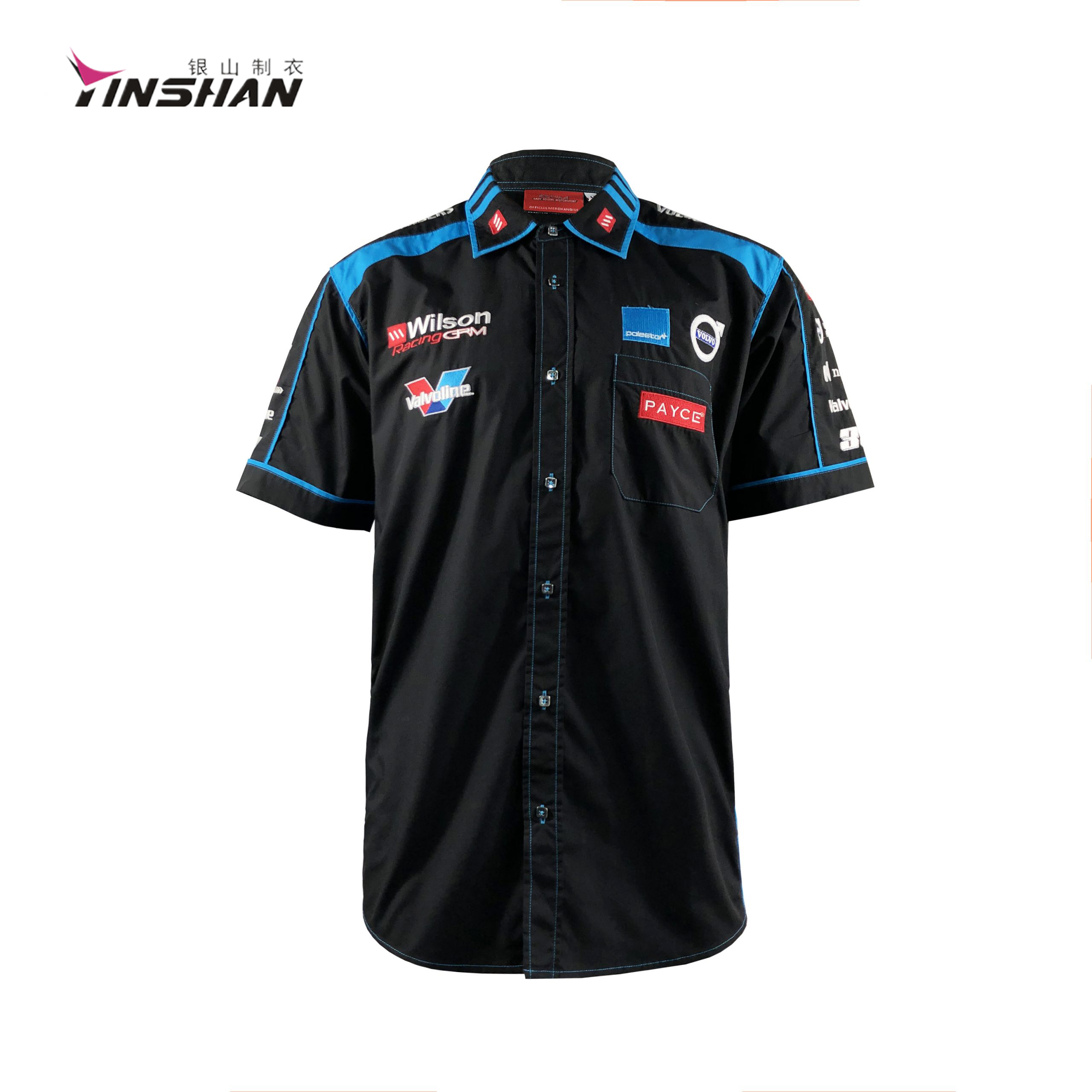 Motorcycle Racing F1 Sport Wear Custom Logo Team Shirt with Customized Printing Methods