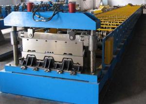 Quality Galvanized Floor Deck Roll Forming Machine / Metal Roof Panel Machine wholesale