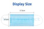 VPT-Face mask 17.5x9.5cm Disposable Nonwoven Blue 3ply Protection Mask for Your