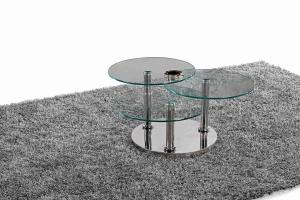Quality Central Classic 3 Glass Coffee Table Stylish Tea Table Light Luxury wholesale