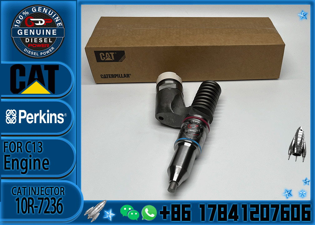 Diesel Fuel Common Rail Injector 2490705 10R7236 249-0705 10R-7236 For CAT C13 Excavator Engine