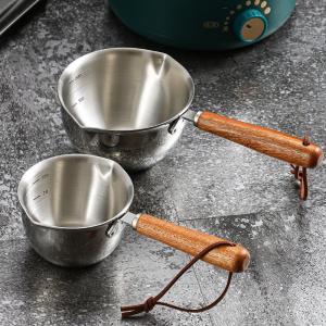 Quality High Quality 304 Stainless Steel Measuring Cup Cooking Pot Sauce Scoop Heating Oil Pot wholesale