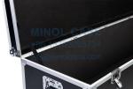 Aluminum Fireproof Plywood Utility Flight Case With Wheels Latches Road