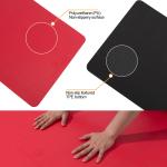 Wera Resistance Red PU Yoga Mat Unique Hygroscopicity Waterproof Function