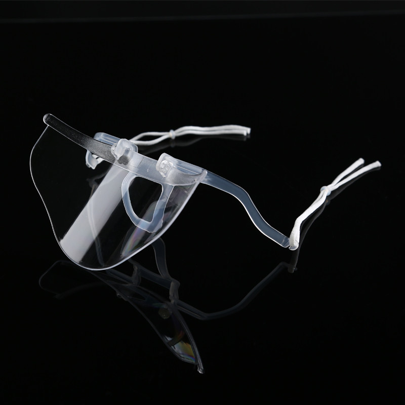 Slipping Resistant Transparent Plastic Face Mask For SPA