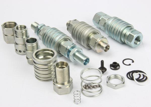 1/2 Inch Hydraulic Quick Release Coupling Locking Balls Connection In Carbon