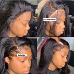 Ready to Ship Brazilian Virgin Hair Body Wave 180% Preplucked 13x4 HD ransparent