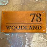 Vintage Corten Steel Wall Art House Number Ornaments OEM ODM