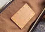 Monogram Printing 30cm Women'S Leather Crossbody Sling Bag Gold Ball Decoration