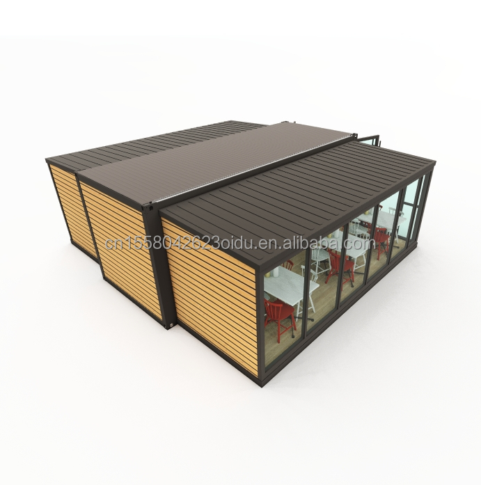 Main Structure Galvanized Steel Square Tubes Container Modules for Modern Hotel Coffee Shop in EU Australia