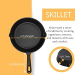 Preseasoned Cast Iron Frying Pan With Long Handle For Stove Top