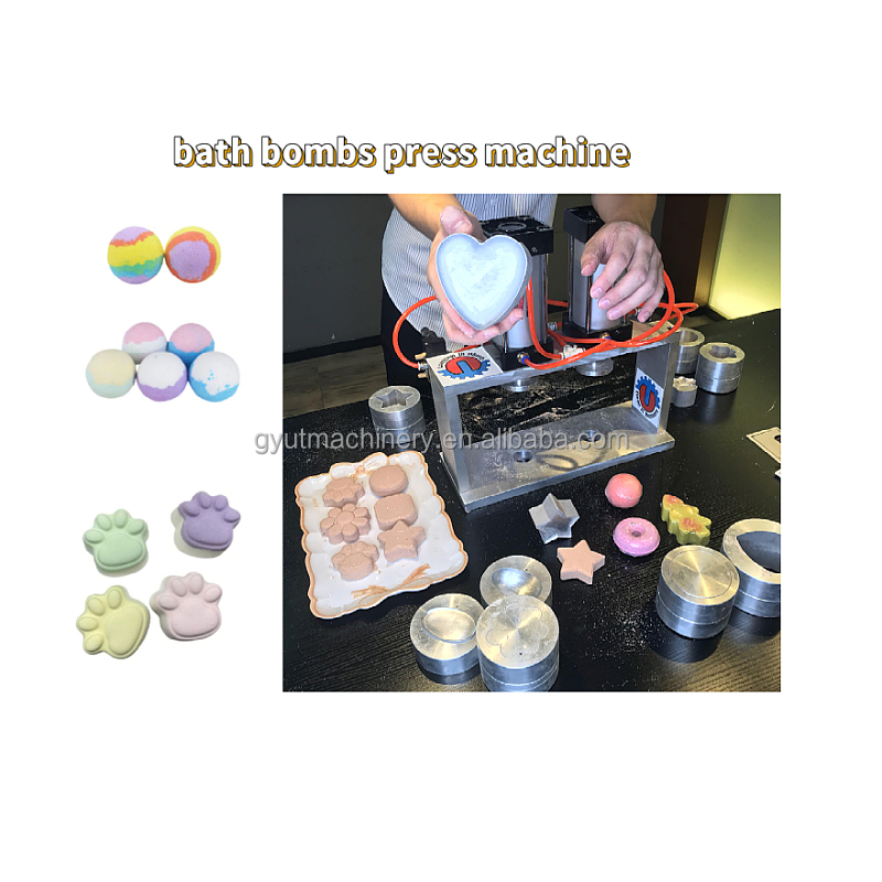 Machine Type Bath Bombs Press Machine for Customized Heart Star Cubic Ball Shape