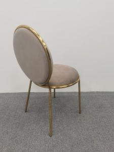 Quality Brown velvet dining chair round Back Chair cheap round dining table and chairs wholesale