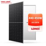 Pure Black Solar Panel Longi Hi-MO X6 Scientist LR5-54HTB 440W 445W 450W 440