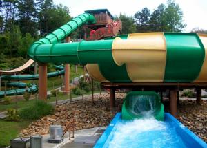 Quality Hotel Wearproof Bowl Water Slide , Toilet Water Slide Steel Structure wholesale