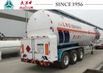 Durable 3 Axle LNG Tank Trailer Vacuum Insulation Type 30-60 M³ Capacity