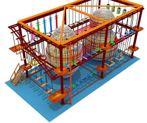 Quality Outdoor Adventure Obstacle Course With Tube Slide ASTM Standard wholesale