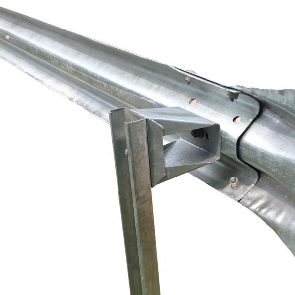 Highway Guardrail Spacer Hot Galvanized Steel Guardrail with ISO9001 2008