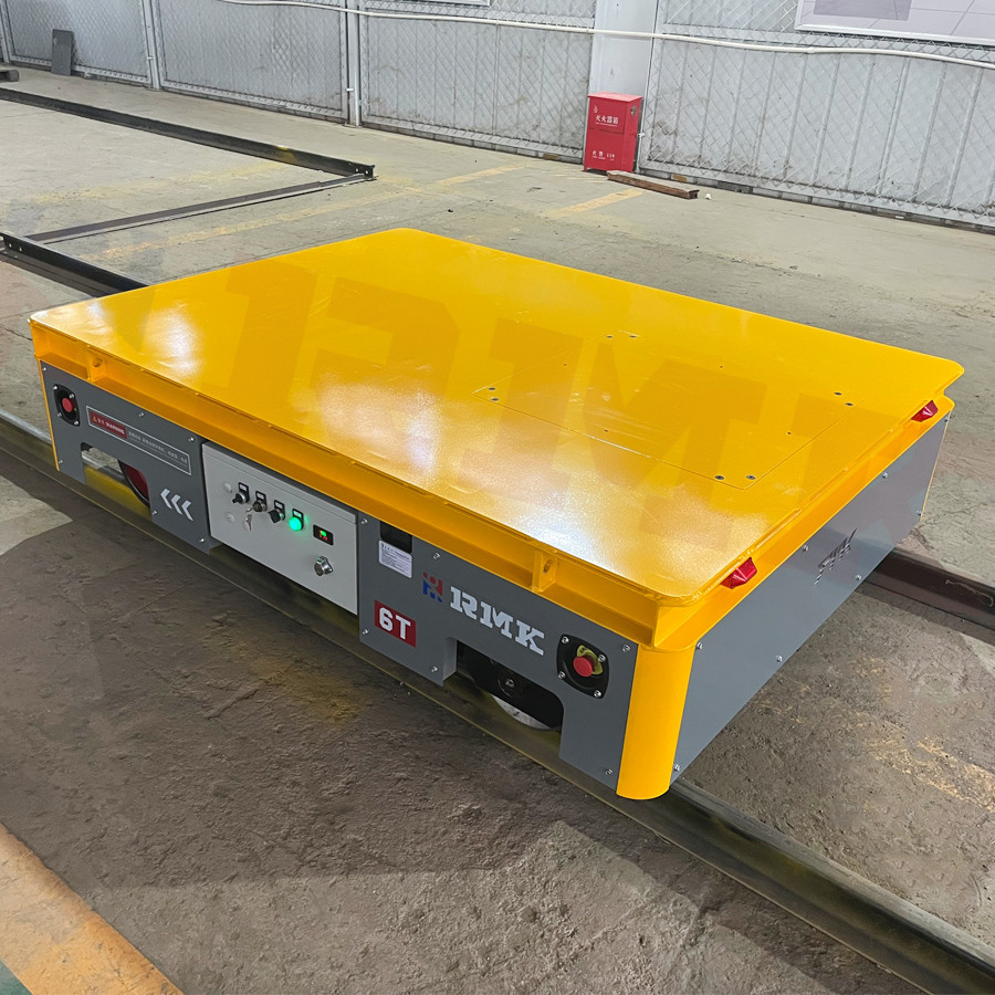 Industrial Heavy Load Remote Control 6 Tons Material Rail Transfer Cart