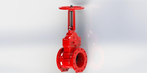 Epoxy Coated UL FM Gate Valve Resilient Seated Gate Valve For Fire Fighting