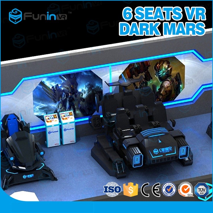 Six Seat 9D VR Simulator With Excited 9D Games / Electric Crank System