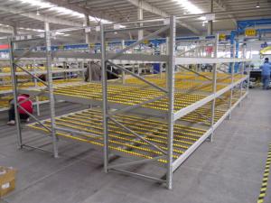 Quality Gravity Rack Carton Flow Racking System Industrial Rolling Steel Shelving wholesale