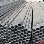 100mm 4.5mm thick 6m length galvanized steel pipes used for street lighting