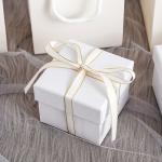 Luxury Rigid Paper Jewelry Boxes Black Cardboard Paper Necklace Packaging Box